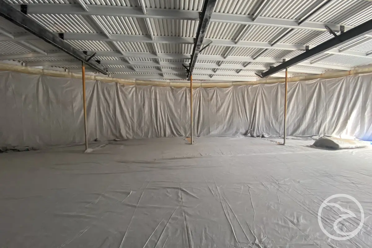 Custom PVC tank liners for concrete water tanks