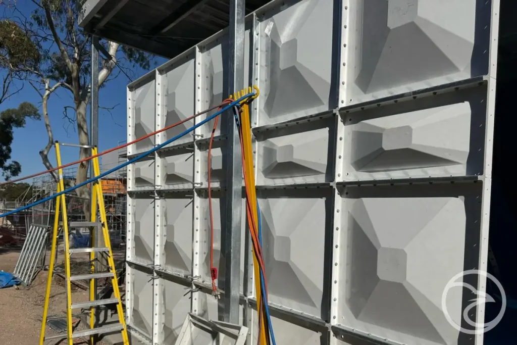 grp storage resistant to environmental conditions