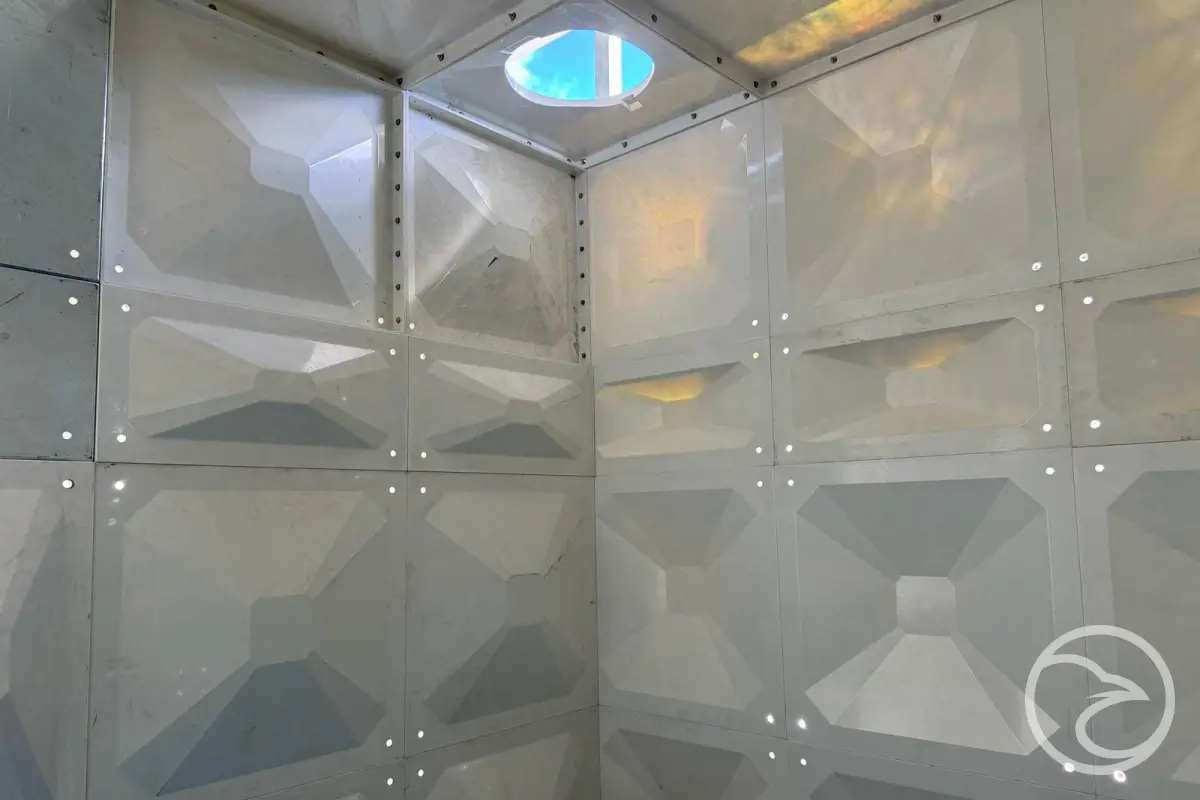 corrosion resistant grp water storage structure