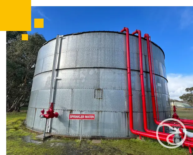 Fire water storage tank