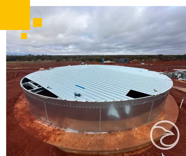 Engineered steel panel tank