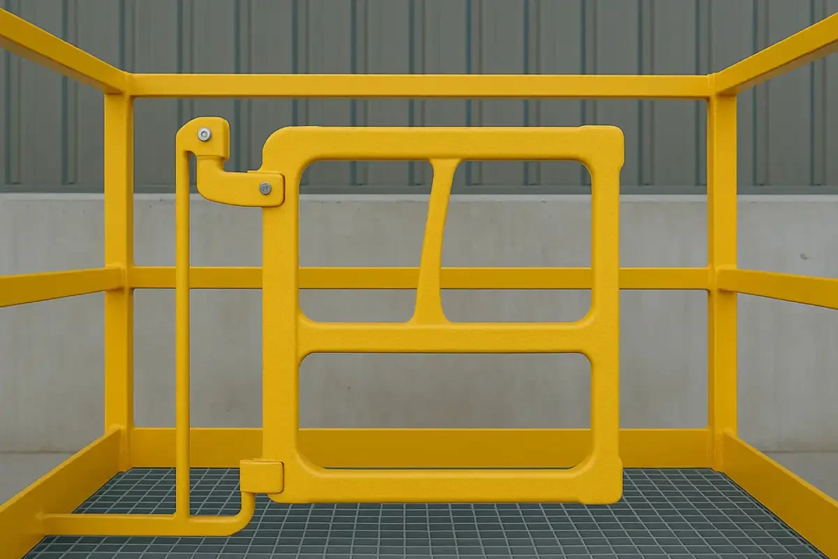 Corrosion-resistant safety gate used for access control